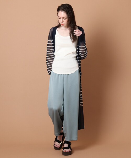 DRESSTERIOR（ドレステリア）の「◆フライスタンクトップ（タンクトップ・レディース・ブラック/ベージュ/ホワイト系・38）」の14枚目の写真