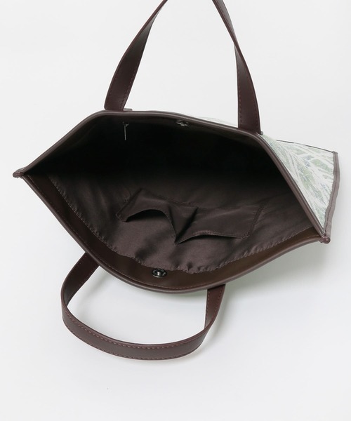 KBF+(ケービーエフプラス)の「KBF+ BIGジャガードBAG∴(トートバッグ・レディース・グリーン/マスタード・ONE)」の6枚目の写真