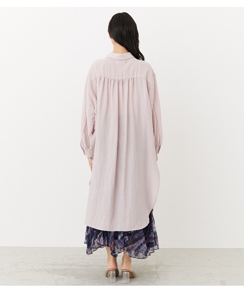 rienda - rienda☆ロングシャツSETUP rienda | ロングシャツ SET UP (ワンピース(ミニ・ミディアム
