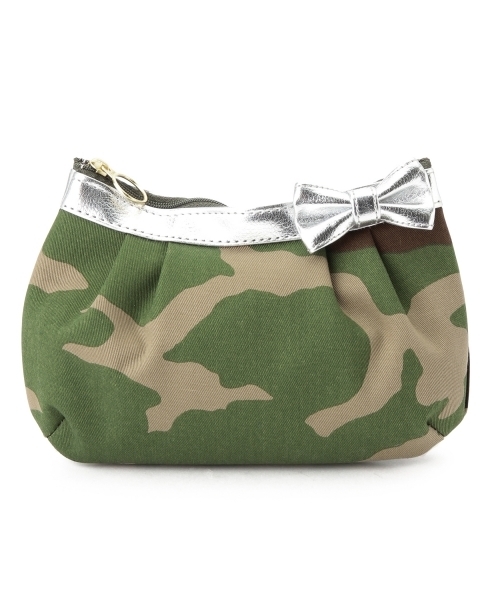 ビームス　迷彩柄　ポーチ 終値【新品】BEAMS迷彩柄ポーチ カモフラージュ柄ポーチ 男女兼用ユニ