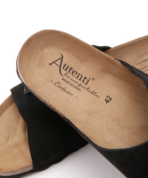 NANO universe(ナノユニバース)の「《WEB限定》AUTENTI/別注スエードシャワーサンダル(サンダル・メンズ・ブラック/ベージュ系その他/アイボリー・42/41/43/40)」の12枚目の写真
