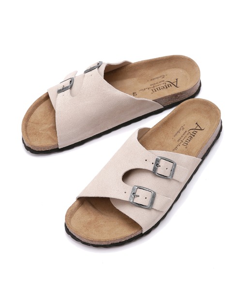 NANO universe(ナノユニバース)の「《WEB限定》AUTENTI/別注スエードシャワーサンダル(サンダル・メンズ・ブラック/ベージュ系その他/アイボリー・42/41/43/40)」の14枚目の写真