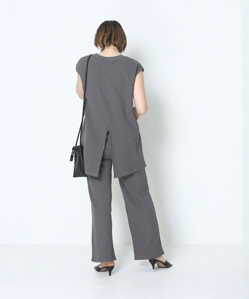 Sig FREAK'S STORE（シグフリークスストア）の「ワッフルパンツセットアップ（その他パンツ・レディース・ダークブラウン/グレー・ﾌﾘ-）」の12枚目の写真