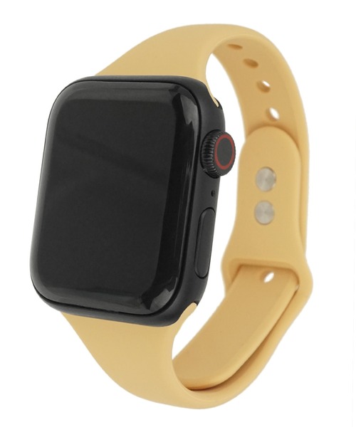 SBG（エスビー）の「アップルウォッチ対応 シリコンカラースリムバンド / SBG（デジタル腕時計・レディース・ホワイト/ライトグレー/ライトブルー/ブラック/ベージュ/ピンク/イエロー/オレンジ/ブルー/アイボリー/ミント/ライトパープル/ピンクベージュ/ネイビー/ラベンダー・40mm/44mm）」の5枚目の写真