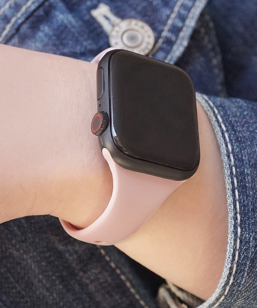 SBG（エスビー）の「アップルウォッチ対応 シリコンカラースリムバンド / SBG（デジタル腕時計・レディース・ホワイト/ライトグレー/ライトブルー/ブラック/ベージュ/ピンク/イエロー/オレンジ/ブルー/アイボリー/ミント/ライトパープル/ピンクベージュ/ネイビー/ラベンダー・40mm/44mm）」の14枚目の写真