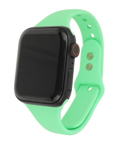 SBG（エスビー）の「アップルウォッチ対応 シリコンカラースリムバンド / SBG（デジタル腕時計・レディース・ホワイト/ライトグレー/ライトブルー/ブラック/ベージュ/ピンク/イエロー/オレンジ/ブルー/アイボリー/ミント/ライトパープル/ピンクベージュ/ネイビー/ラベンダー・40mm/44mm）」の6枚目の写真