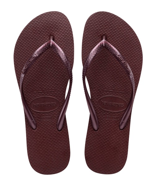 havaianas（ハワイアナス）の「havaianas (ハワイアナス) / Slim サンダル ラバービーチサンダル（サンダル・レディース・ブラック/ゴールド系その他2/ピンク系その他/ゴールド系その他/ホワイト/ネイビー/パープル系その他/ピンク系その他2/グリーン系その他/グレー/ゴールド/その他/ベージュ/その他2/ブルー系その他/イエロー系その他/グリーン系その他2/ピンク系その他3/ライラック/オリーブ/ピンク系その他4・23/24.5/25.5/22）」の10枚目の写真