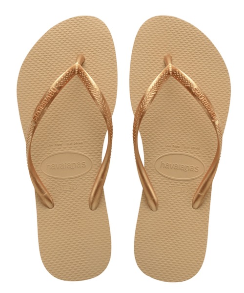 havaianas（ハワイアナス）の「havaianas (ハワイアナス) / Slim サンダル ラバービーチサンダル（サンダル・レディース・ブラック/ゴールド系その他2/ピンク系その他/ゴールド系その他/ホワイト/ネイビー/パープル系その他/ピンク系その他2/グリーン系その他/グレー/ゴールド/その他/ベージュ/その他2/ブルー系その他/イエロー系その他/グリーン系その他2/ピンク系その他3/ライラック/オリーブ/ピンク系その他4・23/24.5/25.5/22）」の17枚目の写真