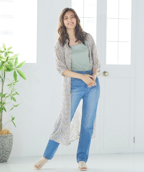 LIPSTAR（リップスター）の「シアーペイズリー柄ワンピース（ワンピース・レディース・ブラック系その他/アイボリー・M）」の11枚目の写真