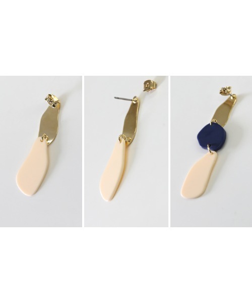 select MOCA（セレクトモカ）の「2021 SS ニュアンスドロップピアス（ピアス（両耳用）・レディース・イエロー/アイボリー・FREE）」の16枚目の写真