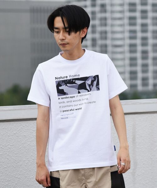 SHIPS（シップス）の「【SHIPS別注】NOWARTT: オーガニックコットン プリント Tシャツ（Tシャツ/カットソー・メンズ・ホワイト系/ストーン/ライトホワイト/ホワイト・SMALL/MEDIUM/LARGE/X-LARGE）」の5枚目の写真