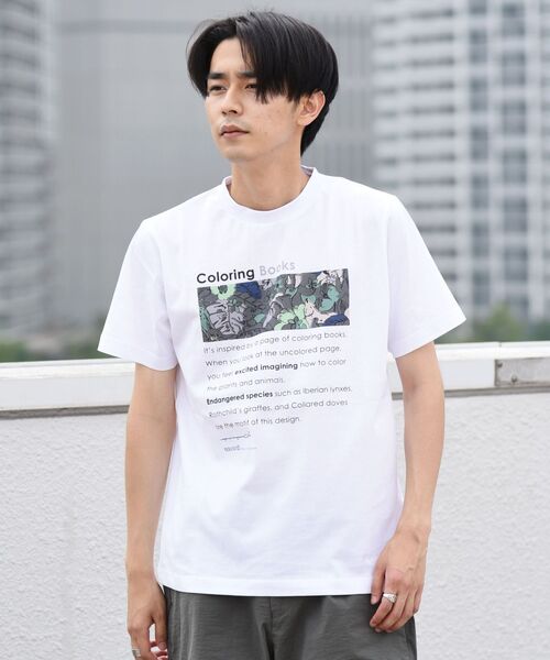SHIPS（シップス）の「【SHIPS別注】NOWARTT: オーガニックコットン プリント Tシャツ（Tシャツ/カットソー・メンズ・ホワイト系/ストーン/ライトホワイト/ホワイト・SMALL/MEDIUM/LARGE/X-LARGE）」の9枚目の写真