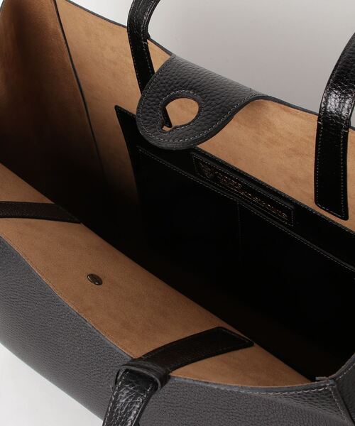 TOFF&LOADSTONE（トフアンドロードストーン）の「ブラスボタン シュリンク（L）（トートバッグ・メンズ・ダークネイビー/グレー/ブラック・FREE）」の20枚目の写真