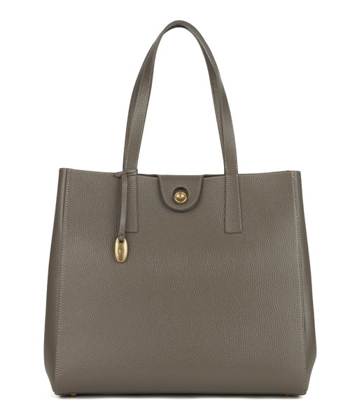 TOFF&LOADSTONE（トフアンドロードストーン）の「ブラスボタン シュリンク（L）（トートバッグ・メンズ・ダークネイビー/グレー/ブラック・FREE）」の2枚目の写真