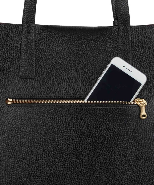 TOFF&LOADSTONE（トフアンドロードストーン）の「ブラスボタン シュリンク（L）（トートバッグ・メンズ・ダークネイビー/グレー/ブラック・FREE）」の5枚目の写真