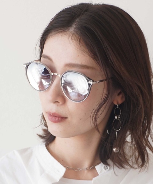 dictionary(ディクショナリー)の「【 DICTIONARY / ディクショナリー 】 グラデーション ラウンド サングラス 3点セット(サングラス・レディース・ライトピンク/グレー/ブラック・FREE)」の3枚目の写真