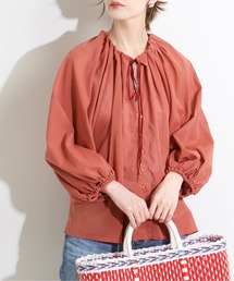IENA LA BOUCLE 綿ボイル ボリュームブラウス◆