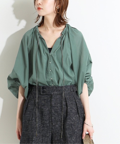 IENA LA BOUCLE(イエナラブークル)の「IENA LA BOUCLE 綿ボイル ボリュームブラウス◆(シャツ/ブラウス・レディース・ブラック/レッド/ブルー・FREE)」の3枚目の写真