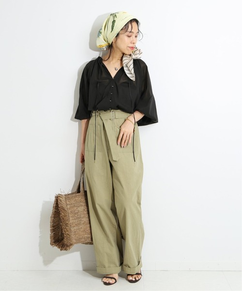 IENA LA BOUCLE - 一度着用 イエナ IENA LA BOUCLE 綿ボイル ボリュームブラウス IENA LA BOUCLE - 一度着用 イエナ IENA LA BOUCLE 綿ボイル