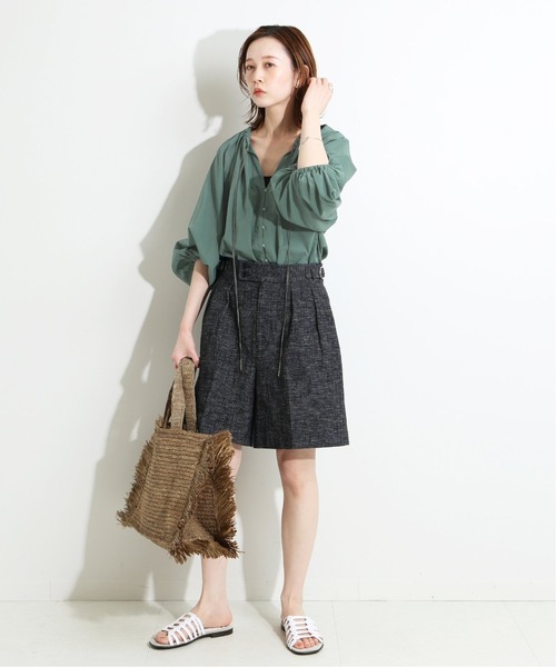 IENA LA BOUCLE(イエナラブークル)の「IENA LA BOUCLE 綿ボイル ボリュームブラウス◆(シャツ/ブラウス・レディース・ブラック/レッド/ブルー・FREE)」の5枚目の写真