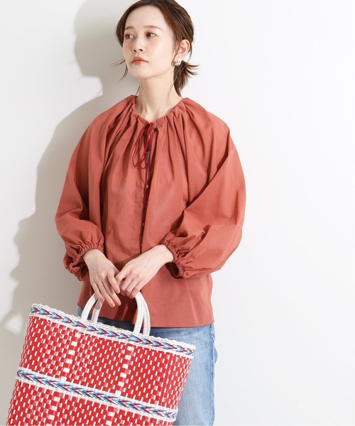 セール】IENA LA BOUCLE 綿ボイル ボリュームブラウス◇（シャツ
