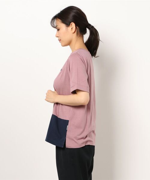 BELLUNA PLUS（ベルーナ）の「ＦＩＬＡ　切替デザインＴシャツ（Tシャツ/カットソー・レディース・ピンク/ブルー/チャコール・MEDIUM/LARGE/X-LARGE）」の11枚目の写真