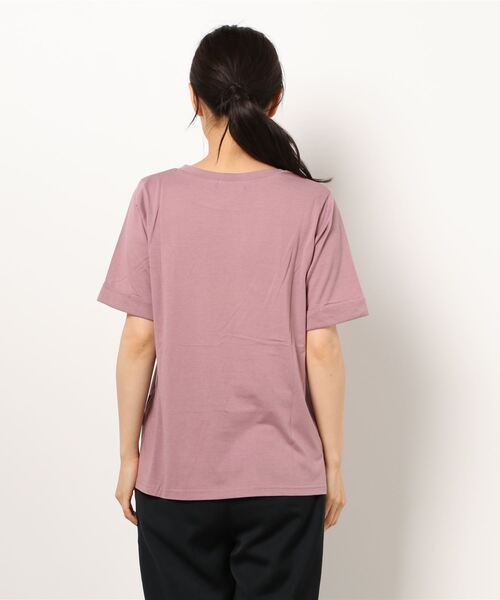 BELLUNA PLUS（ベルーナ）の「ＦＩＬＡ　切替デザインＴシャツ（Tシャツ/カットソー・レディース・ピンク/ブルー/チャコール・MEDIUM/LARGE/X-LARGE）」の9枚目の写真