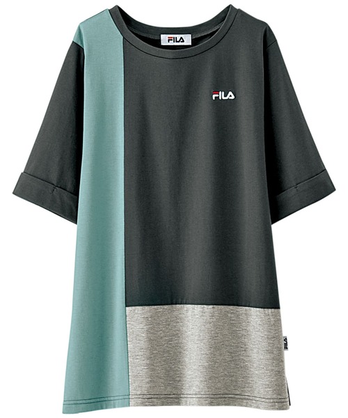BELLUNA PLUS（ベルーナ）の「ＦＩＬＡ　切替デザインＴシャツ（Tシャツ/カットソー・レディース・ピンク/ブルー/チャコール・MEDIUM/LARGE/X-LARGE）」の13枚目の写真