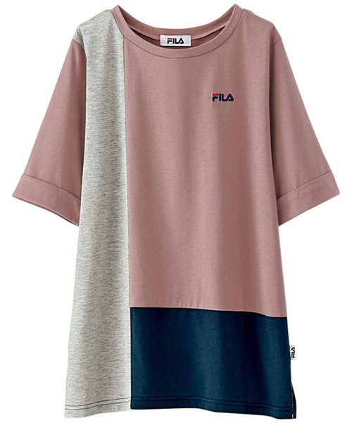 BELLUNA PLUS（ベルーナ）の「ＦＩＬＡ　切替デザインＴシャツ（Tシャツ/カットソー・レディース・ピンク/ブルー/チャコール・MEDIUM/LARGE/X-LARGE）」の15枚目の写真