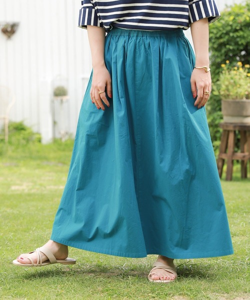 studio CLIP（スタディオクリップ）の「【低身長向けアイテム】カラフルごきげんスカート（スカート・レディース・パープル/オレンジ/ブラック/グリーン/ライトグレー・FREE）」の3枚目の写真