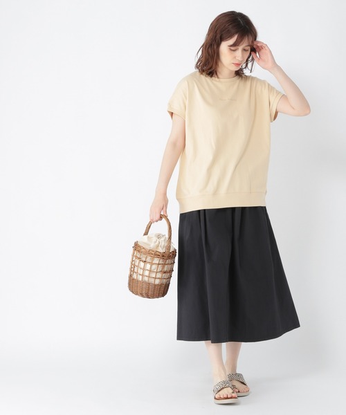 studio CLIP（スタディオクリップ）の「【低身長向けアイテム】カラフルごきげんスカート（スカート・レディース・パープル/オレンジ/ブラック/グリーン/ライトグレー・FREE）」の8枚目の写真