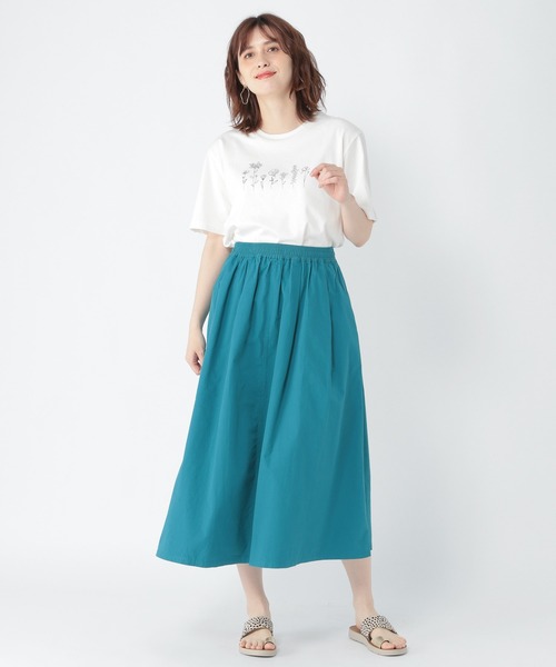 studio CLIP（スタディオクリップ）の「【低身長向けアイテム】カラフルごきげんスカート（スカート・レディース・パープル/オレンジ/ブラック/グリーン/ライトグレー・FREE）」の17枚目の写真