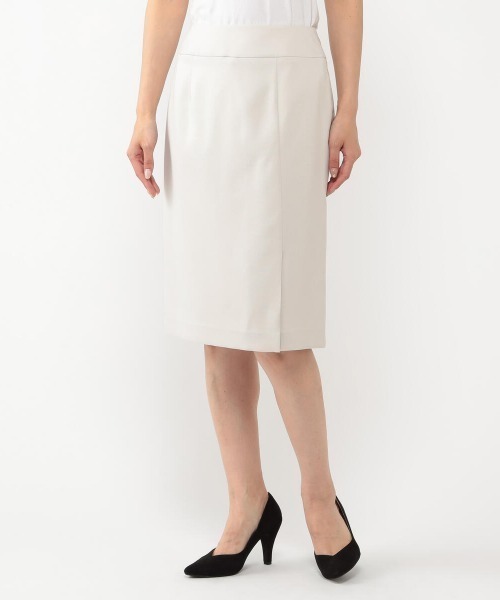 MEW'S REFINED CLOTHES（ミューズリファインドクローズ）の「洗える接触冷感タイトスカート（スカート・レディース・グレー/ベージュ/ネイビー・MEDIUM/LARGE/SMALL）」の2枚目の写真