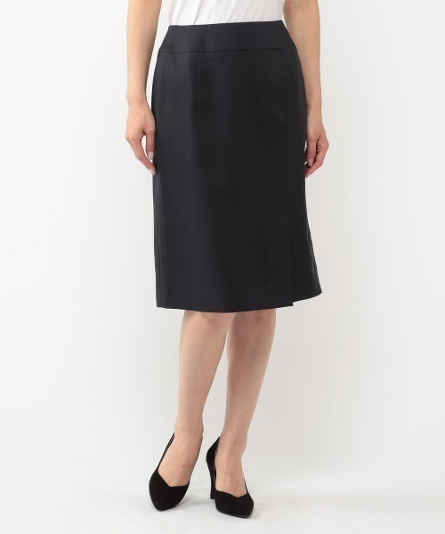 MEW'S REFINED CLOTHES（ミューズリファインドクローズ）の「洗える接触冷感タイトスカート（スカート・レディース・グレー/ベージュ/ネイビー・MEDIUM/LARGE/SMALL）」の3枚目の写真