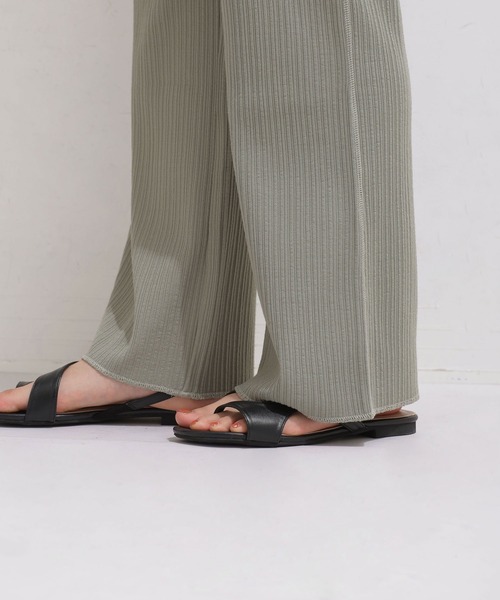 NANO universe（ナノユニバース）の「リブカットパンツセットアップ ノースリーブ（つなぎ/オールインワン・レディース・グリーン/オフホワイト/グレー系その他4・36/38）」の15枚目の写真