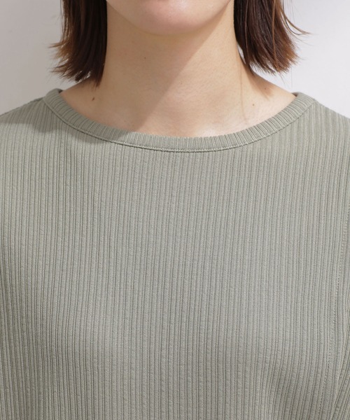 NANO universe（ナノユニバース）の「リブカットパンツセットアップ ノースリーブ（つなぎ/オールインワン・レディース・グリーン/オフホワイト/グレー系その他4・36/38）」の19枚目の写真