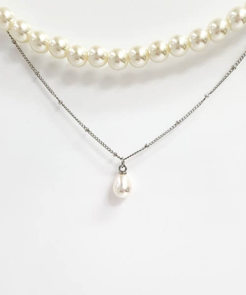 CEMONEMO（セモネモ）の「2連パールネックレス / ネックレス 2セット（ネックレス・レディース・シルバー/ゴールド・FREE）」の7枚目の写真