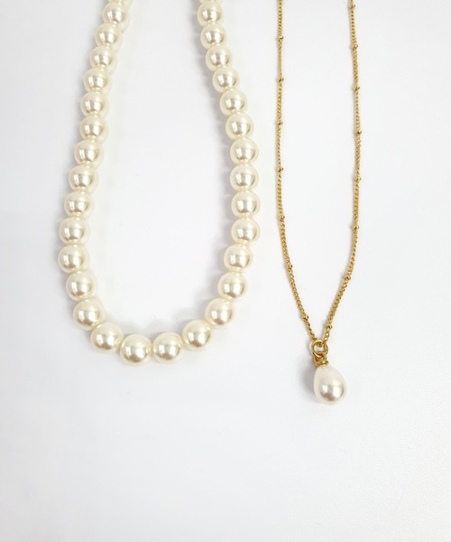 CEMONEMO（セモネモ）の「2連パールネックレス / ネックレス 2セット（ネックレス・レディース・シルバー/ゴールド・FREE）」の18枚目の写真