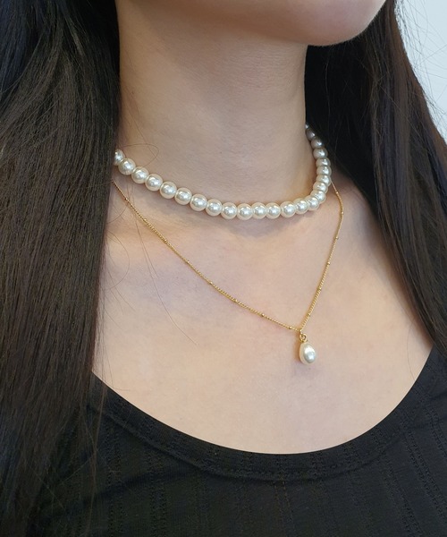 CEMONEMO（セモネモ）の「2連パールネックレス / ネックレス 2セット（ネックレス・レディース・シルバー/ゴールド・FREE）」の21枚目の写真