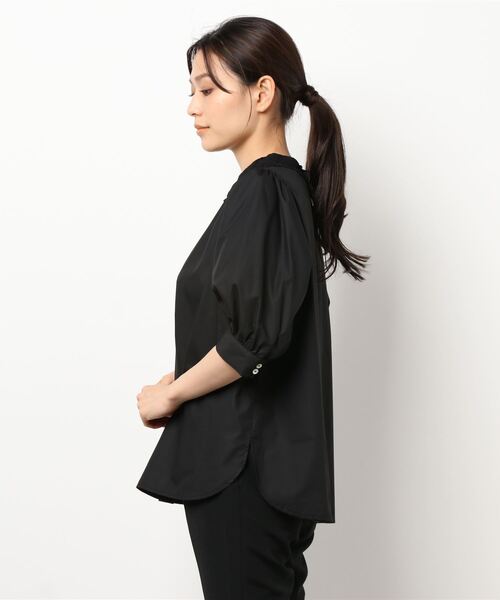 ottilie（オティーリエ）の「レース襟ブラウス（シャツ/ブラウス・レディース・オフホワイト/ブラック・FREE）」の4枚目の写真