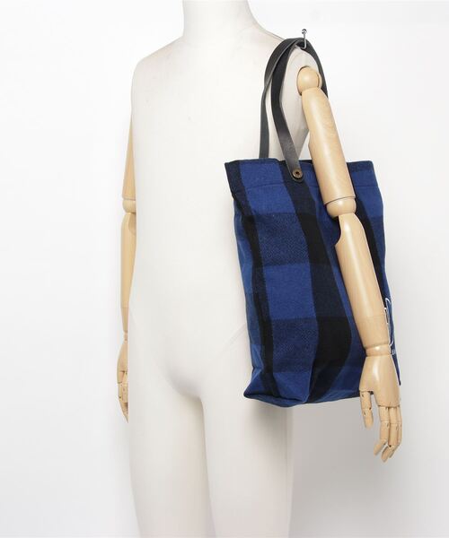 JAPAN BLUE JEANS(ジャパンブルージーンズ)の「メルトントートバッグ(トートバッグ・メンズ・チェック・FREE)」の12枚目の写真