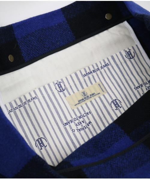 JAPAN BLUE JEANS(ジャパンブルージーンズ)の「メルトントートバッグ(トートバッグ・メンズ・チェック・FREE)」の7枚目の写真