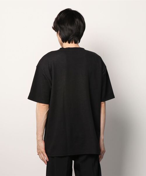 SITRY(シトリー)の「moss stitch double face BIG T/鹿の子編み Wフェイス ビッグTシャツ(Tシャツ/カットソー・メンズ・ホワイト/ブラック/ネイビー・M/L)」の5枚目の写真