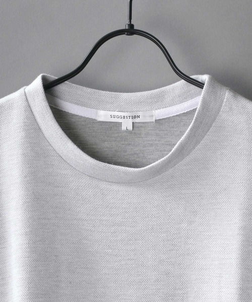 SITRY(シトリー)の「moss stitch double face BIG T/鹿の子編み Wフェイス ビッグTシャツ(Tシャツ/カットソー・メンズ・ホワイト/ブラック/ネイビー・M/L)」の6枚目の写真