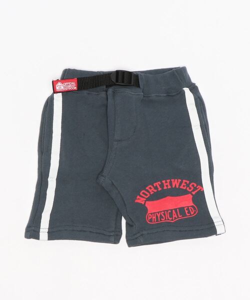 OFFICIAL TEAM(オフィシャルチーム)の「TOMPKINS LINE SWEAT SHORTS(その他パンツ・キッズ・グリーン/グレー/ブラック/ネイビー/レッド・100/130/140/90/120/110/80)」の4枚目の写真
