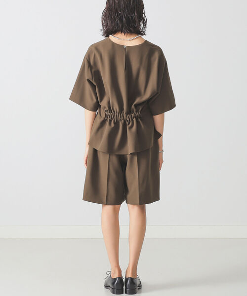 BEAMS LIGHTS（ビームスライツ）の「BEAMS LIGHTS / ハーフパンツ オールインワン（つなぎ/オールインワン・レディース・ホワイト系その他5/オリーブ・ONE SIZE）」の10枚目の写真