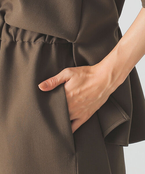 BEAMS LIGHTS（ビームスライツ）の「BEAMS LIGHTS / ハーフパンツ オールインワン（つなぎ/オールインワン・レディース・ホワイト系その他5/オリーブ・ONE SIZE）」の14枚目の写真