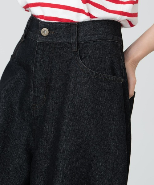 MERLOT（メルロー）の「ステッチバルーンデニムパンツ（デニムパンツ・レディース・ブラック/ブルー・FREE）」の15枚目の写真