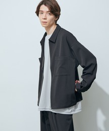 JUNRED | テクスチャーTRビッグジップブルゾン(ブルゾン)