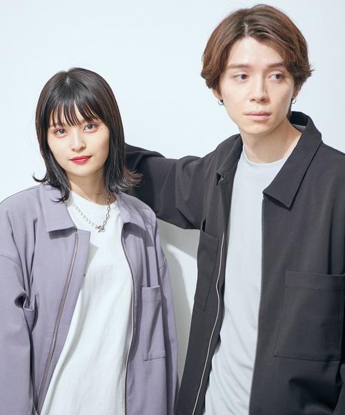 JUNRED（ジュンレッド）の「テクスチャーTRビッグジップブルゾン（ブルゾン・メンズ・ブラック/ライトグレー/ベージュ・S/M/L）」の10枚目の写真